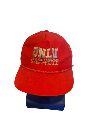 Vintage UNLV Champions Hat 1990 College Basketball Adjustable Snap Back