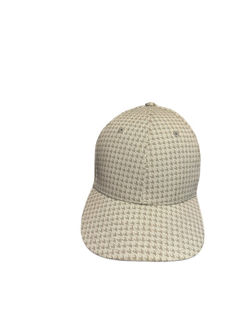 Adidas Golf Houndstooth Snapback Hat Cap Gray Adjustable