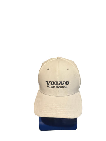 volvo pro golf invitational hat white adjustable strap oscar jacobson