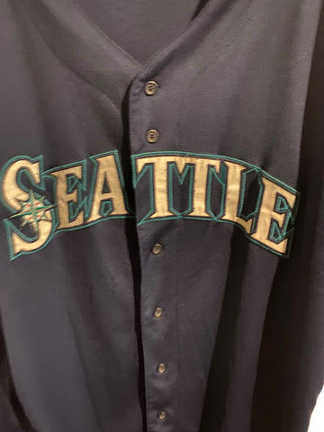 Vtg majestic seattle mariners jersey size xxl embroidered script logo flex base