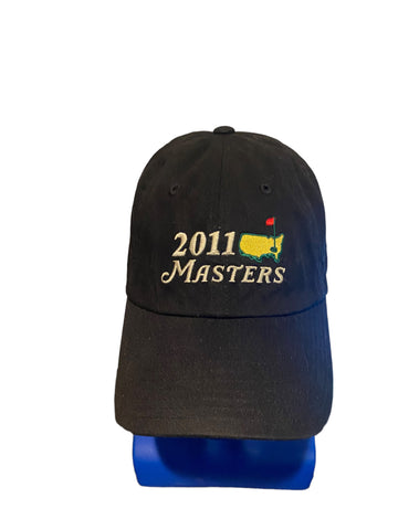 2011 masters Golf script on front and 75th masters on back adj strap hat