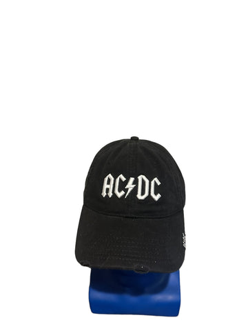 AC/DC Back In Black Highway To Hell Black 2005 Adj Strsp Back Distressed Hat