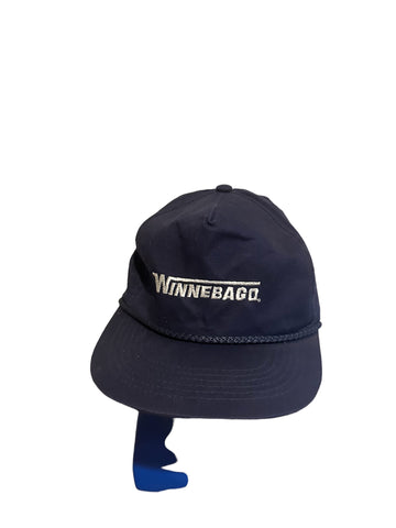 vintage winnebago Embroidered Script Blue Rope Snapback Hat
