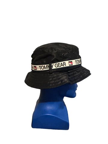 vintage tommy gear bucket hat size s black In Good Shape Hip Hop