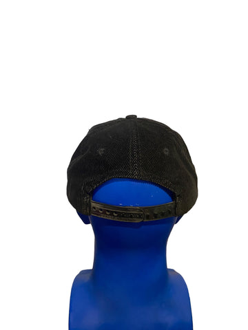 VTG 80s 90s Calvin Klein Jeans Adjustable Black Corduroy Snapback Hat Cap Red