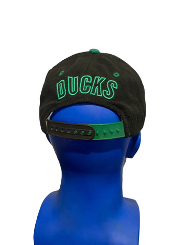 zephyr the z hat oregon ducks embroidered logo on front script on back snapback