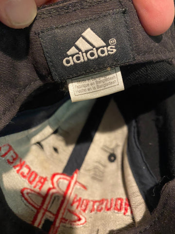 adidas houston rockets embroidered script adjustable strap hat