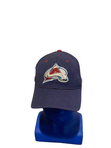zephyr nhl colorado avalanche embroidered logo fitted hat size 7 1/4