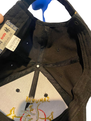 vintage rare samurai japan embroidred logo and script hat