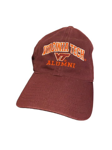 Virginia Tech Alumni Embroidered Script Lot Of 2 Dad Hats Adjustable Strap