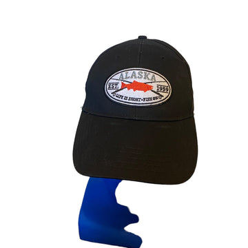 Alaska "Life is Short Fish On" Embroidered Adjustable strap hat - Altezahan