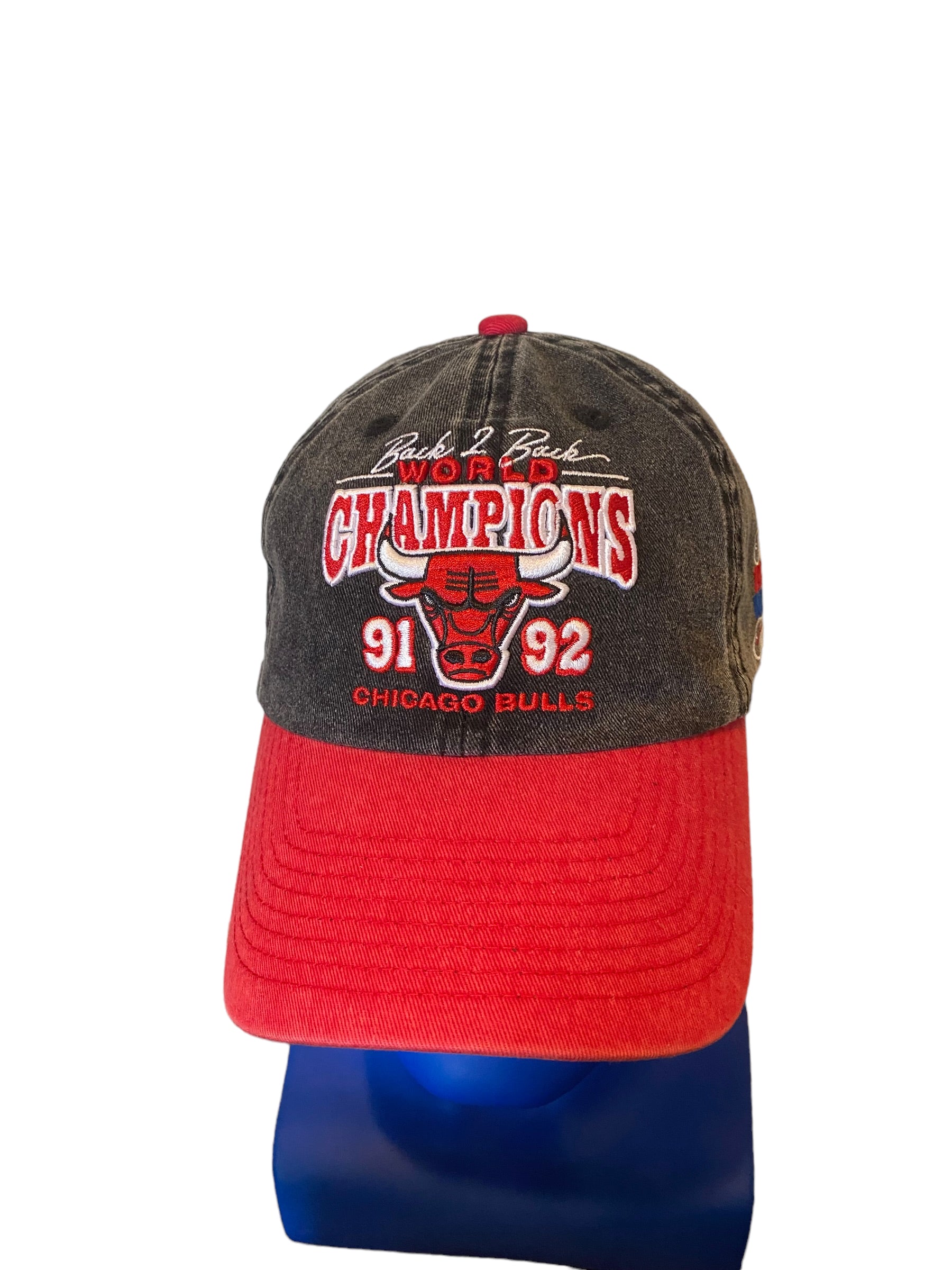 Mitchell & Ness Chicago Bulls Reverse Denim Slouch Men's Strapback Hat
