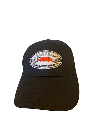 Alaska "Life is Short Fish On" Embroidered Adjustable strap hat - Altezahan