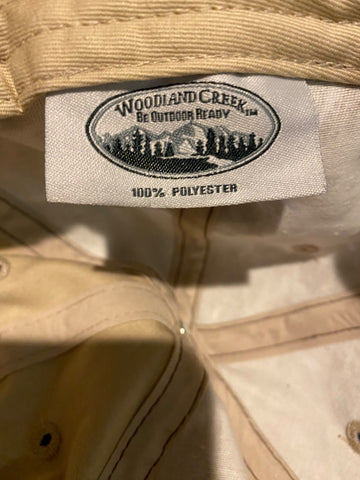 woodland creek camo embroidered bass fish on front adjustable hat