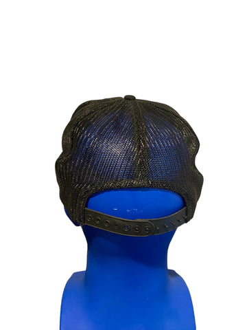 vintage nfl pittsburgh steelers embroidered logo and script trucker hat snapback