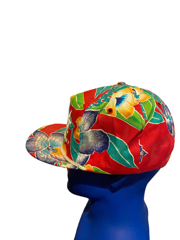 Vintage point discover the difference Hawaiian floral design rope hat snapback