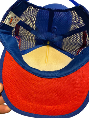 Vintage spudnik potatoes handled like babies trucker hat snapback 3 stripes on sides