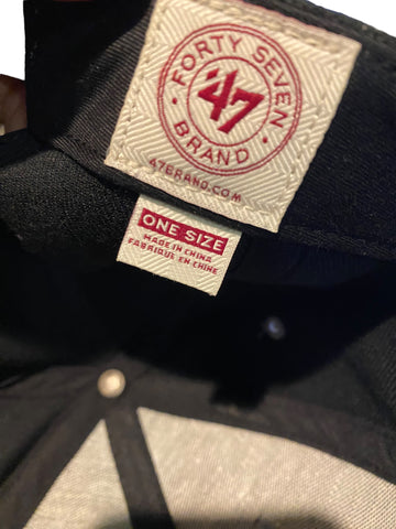 47 brand mlb chicago white sox script and logo embroidered snapback