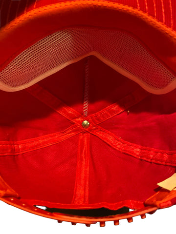 Rare vintage Schmidt beer rope corduroy hat snapback Very Clean  Made In USA