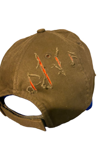 alaska Grizzly bear arctic circle hat  w claw marks adjustable strap