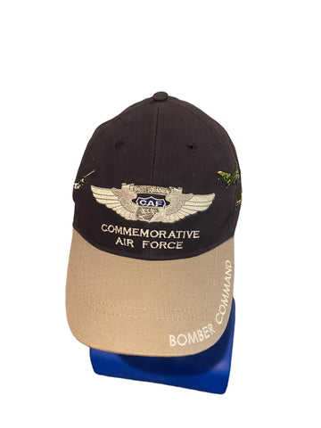 Air Force Bomber Command Hat Men Commerative Adjustable Black Baseball Tan