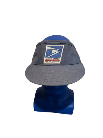 POST OFFICE Vintage VISOR Hat Snapback USPS Postal Service Made In  USA Snapback