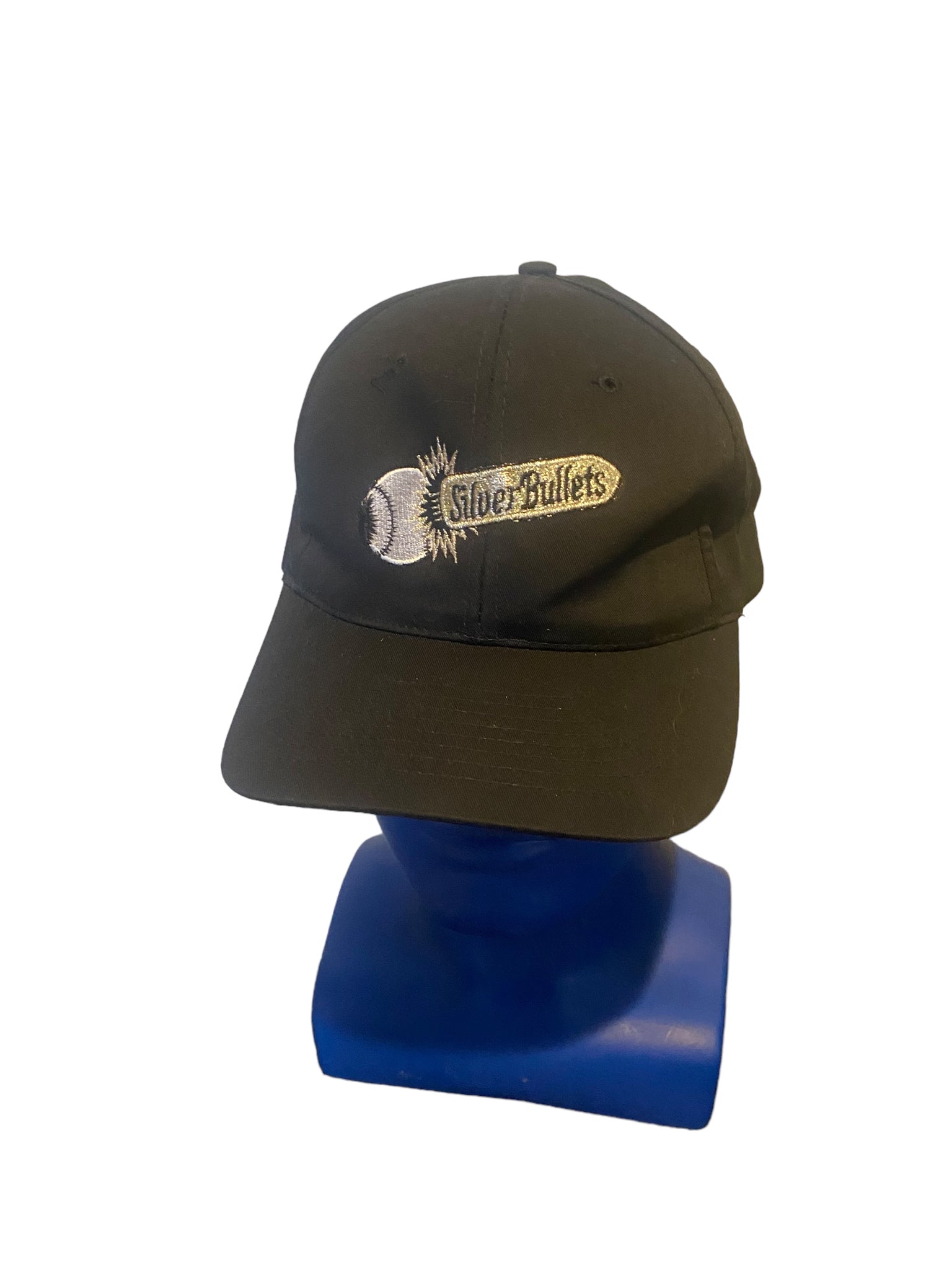 vintage nissin cap baseball silver bullets embroidered logo snapback hat Size M