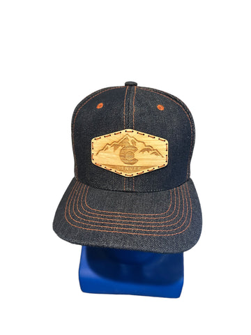 Denver Colorado Big Bear Brand baseball/Trucker denim  Adjustable Snapback hat