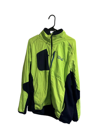Polo Sport Ralph Lauren Men's Full Zip Up Fleece Jacket Size xxl neon green
