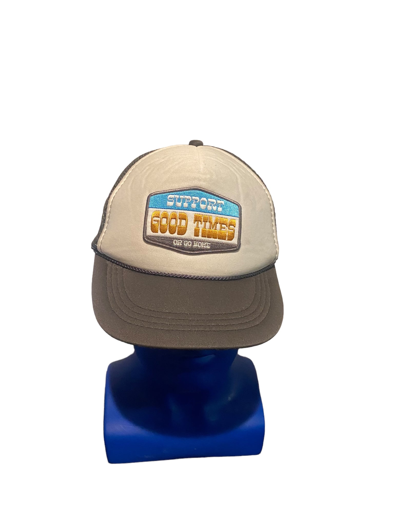 support good times or go home patch trucker hat snapback