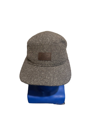 vans leather patch gray 5 panel adjustable strap hat