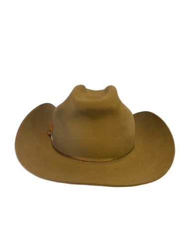 Vintage John B. Stetson 3X Beaver Cowboy Hat  XXX Stetson Cream Size 7 1/4 (read)