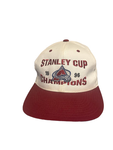 vintage logo 7 nhl stanley cup Champions 1996 Colorado Avalanche snapback hat