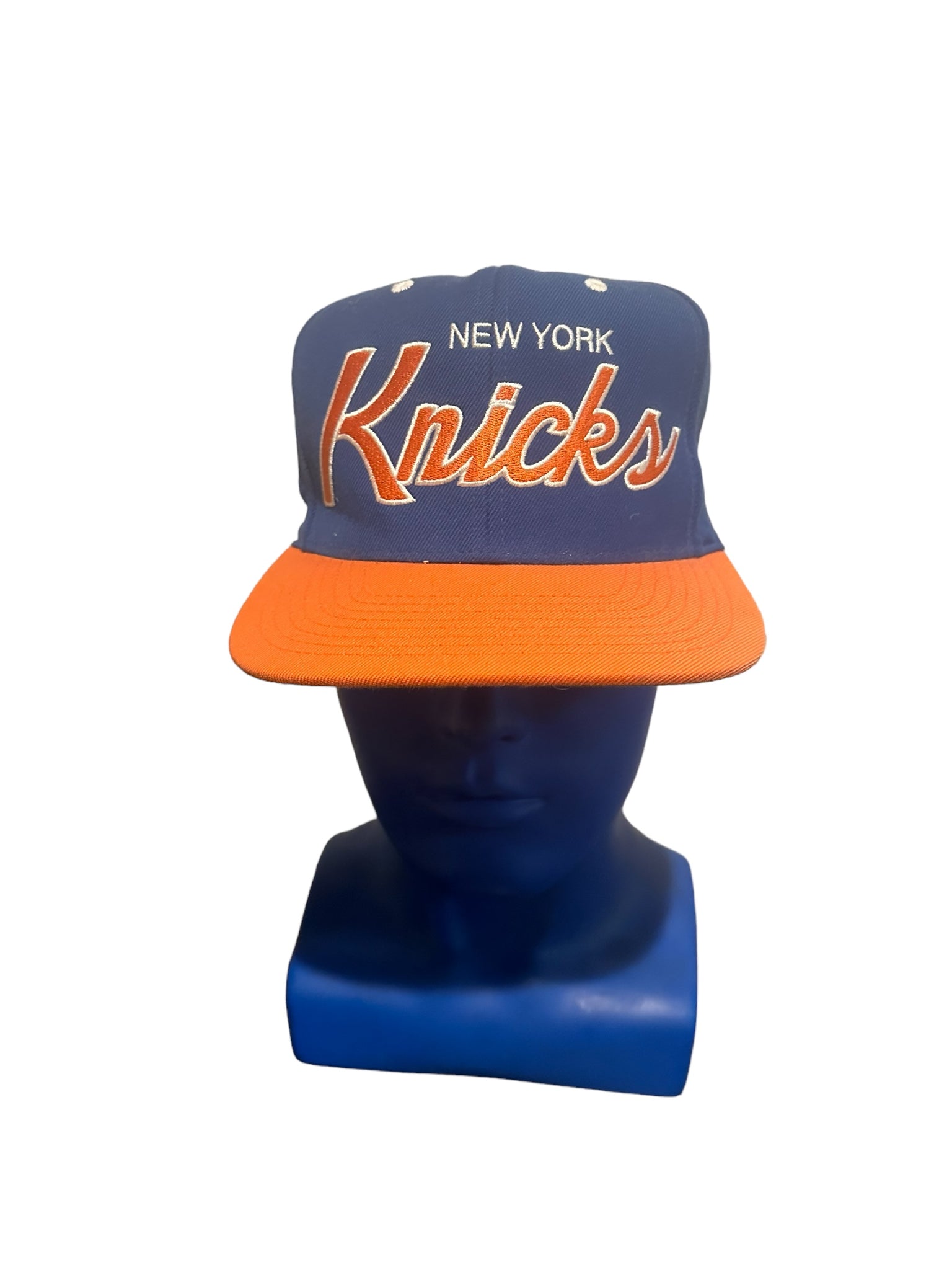 Mitchell Ness Nba New York Knicks Embroidered Script Logo On Side Snapback Hat