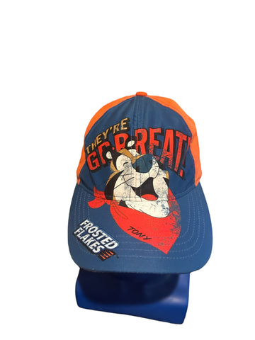 Ball cap Frosted Flakes Tony Tiger Kelloggs All size Blue Orange They're Grrreat