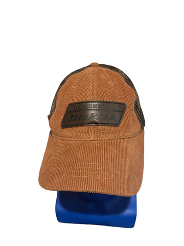 Genuine Dickies Corduroy Adjustable Trucker Hat Brown adjustable ball cap