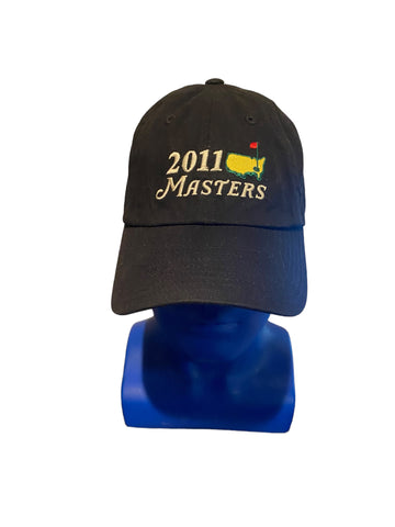 2011 masters Golf script on front and 75th masters on back adj strap hat