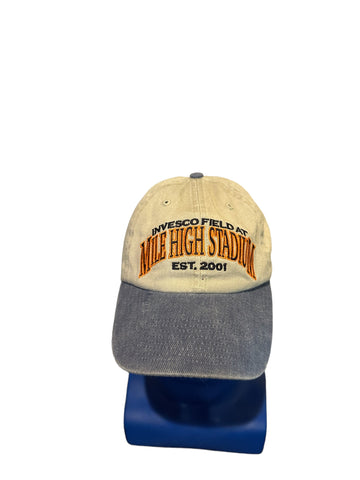 Vintage invesco field at mile high stadium est 2001 hat Adjustable strap