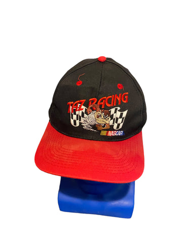 Vintage Taz Racing Team Hat Cap Snap Back Tazmanian Devil Race NASCAR 90s
