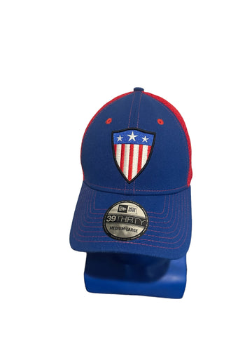 Captain America Marvel New Era Med-large Stretch Fit Baseball Hat Super Clean