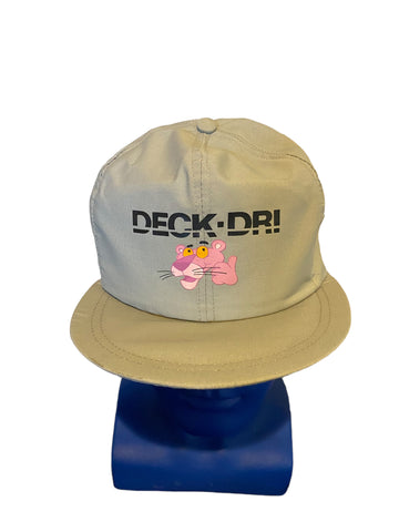 Vintage Deck Dri Hat Strapback Painters Cap Leather Strap Lightweight