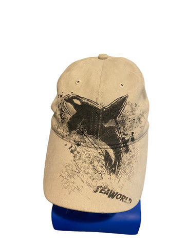 seaworld killer whale hat with adjustble strap