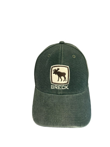 legacy hats breckenridge moose patch  green denim hat snapback
