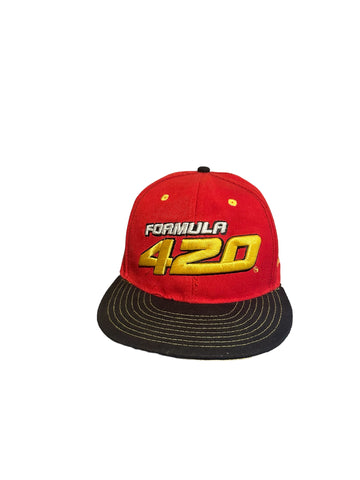 Formula 420 Embroidered Script Its 419 On Side Snapback Hat In Good Shape