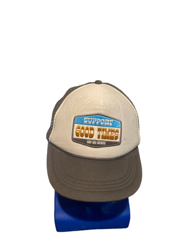 support good times or go home patch trucker hat snapback
