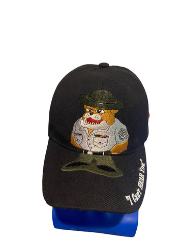 US Marines Black Acrylic Strapback Baseball Cap Hat CH17 NWT