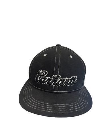 Carhartt Embroidered Puff Spell Out Flat Bill Snapback Hat