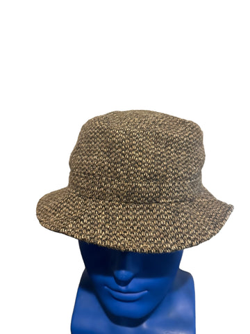 Vintage LL Bean Mens Harris Tweed Gt Bucket Hat Size Small 100% Wool