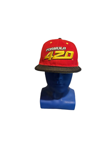 Formula 420 Embroidered Script Its 419 On Side Snapback Hat In Good Shape