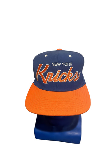 Mitchell Ness Nba New York Knicks Embroidered Script Logo On Side Snapback Hat